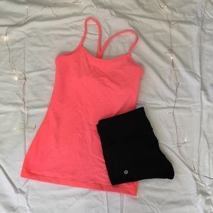 {Lululemon peach tank top}